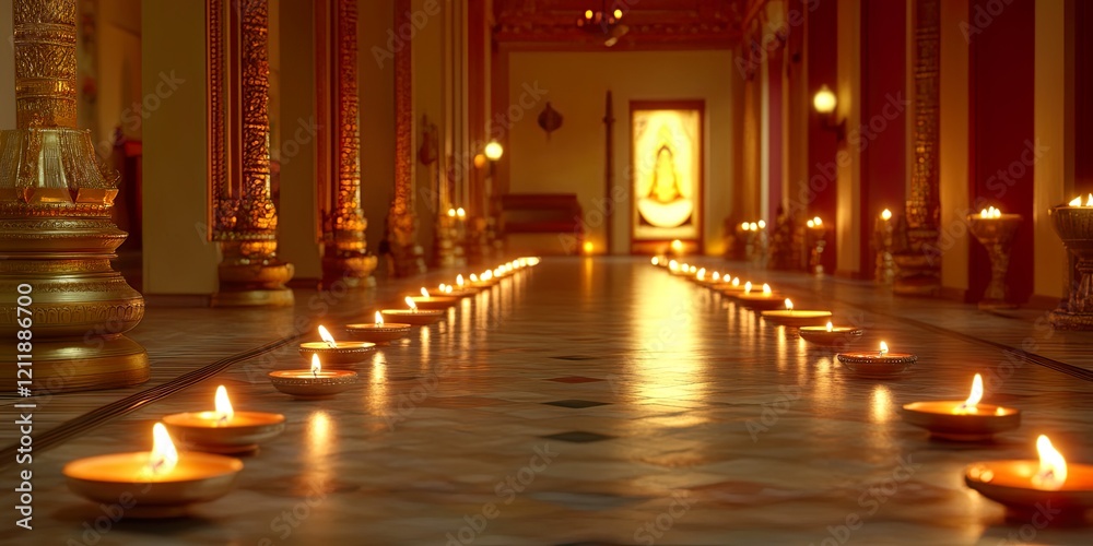 Serene Prayer Hall Candles and Light for Chaitanya Mahaprabhu Jayanti Serene Prayer Hall Candles and Light for Chaitanya Mahaprabhu Jayanti