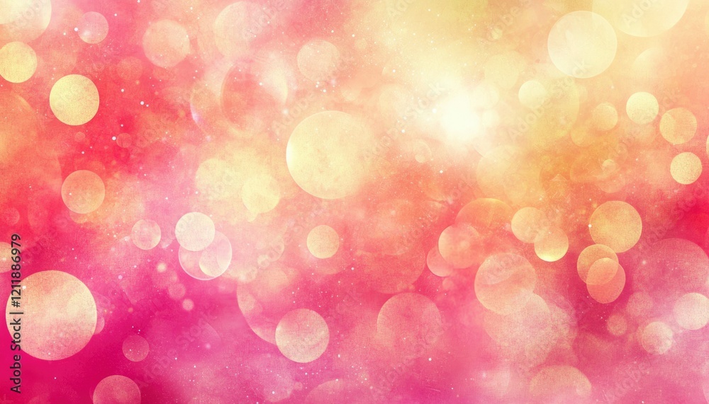 Obraz premium Abstract Pink and Gold Bokeh Background Texture