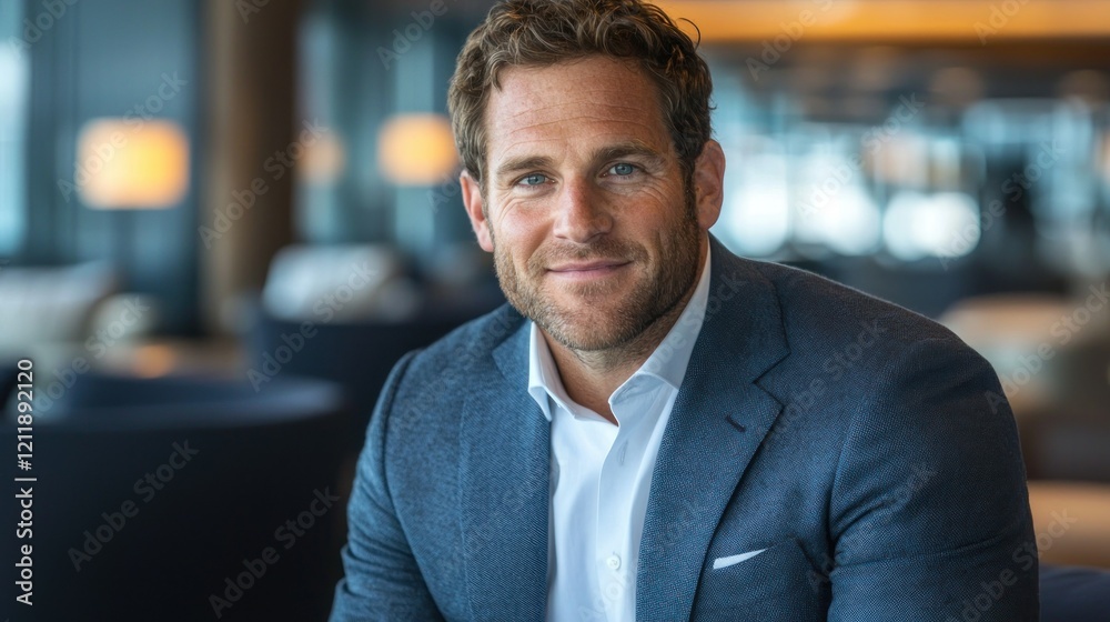 Naklejka premium Portrait of a Confident Businessman