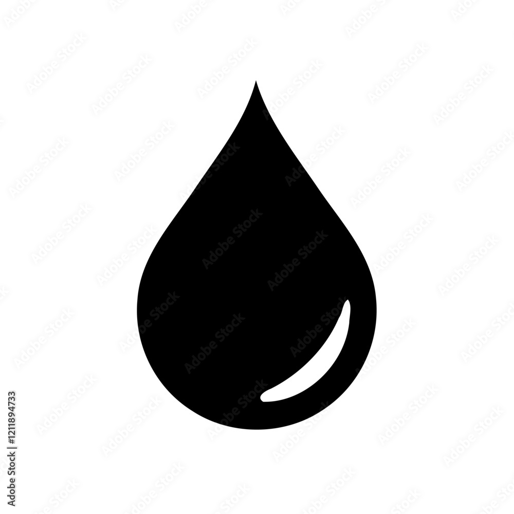 Simple Water Drop Minimal Symbol Simple Water Drop Minimal Symbol