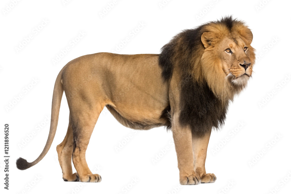 Fototapeta premium lion isolated on transparent background