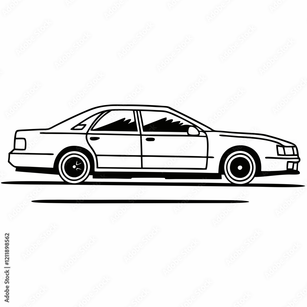 Fototapeta premium illustration of a car