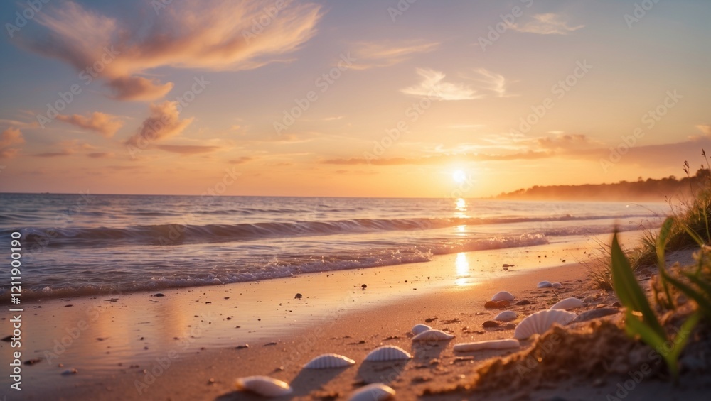Obraz premium sunset on the beach