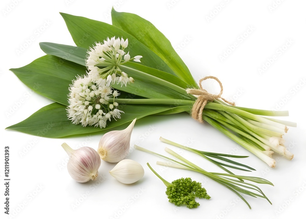 Obraz premium garlic and herbs