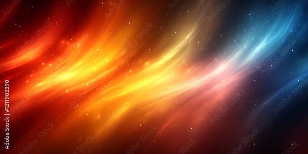 Obraz premium Abstract fiery and icy swirls. (1)