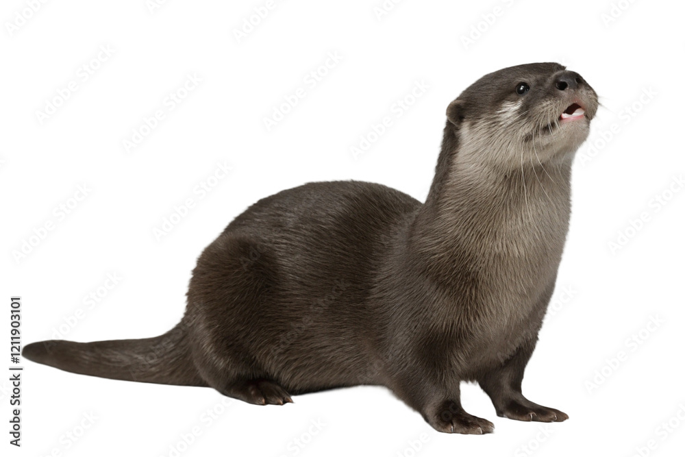 Otter isolated on transparent background Otter isolated on transparent background