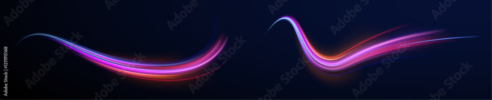 Vector glowing lines air flow effect. Speed connection background. Expressway, car headlight effect. Speed connection vector background. Png, line, blur, beam, ray, abstract, energy, pack, effect. Vector glowing lines air flow effect. Speed connection background. Expressway, car headlight effect. Speed connection vector background. Png, line, blur, beam, ray, abstract, energy, pack, effect.