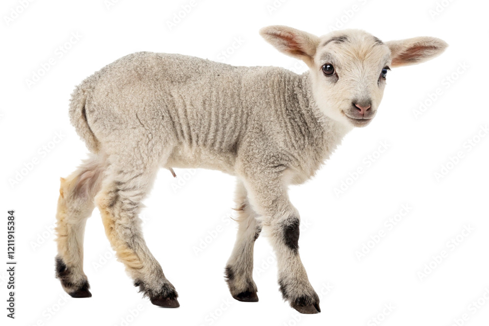 Fototapeta premium Lamb isolated on transparent background