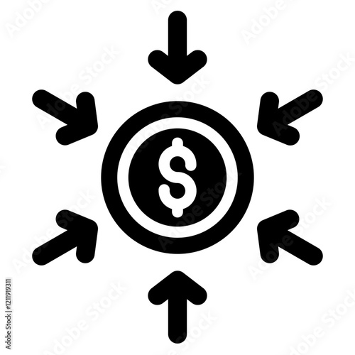 Crowdfunding Icon Element For Design