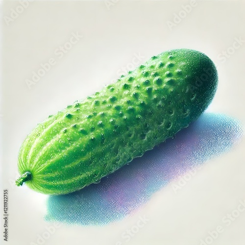 오이, 파스텔화, jpeg (Cucumber, pastel painting, jpeg) photo