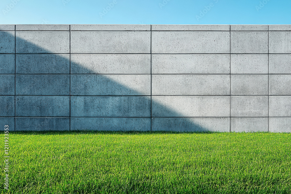 a perfectly trowel-finished concrete block wall with a gray color a perfectly trowel-finished concrete block wall with a gray color