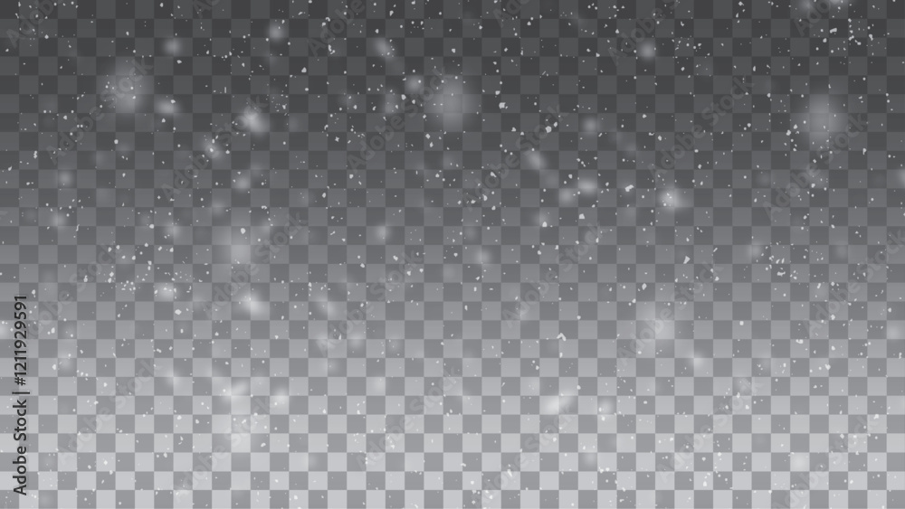Small falling snowflakes. Snow storm effect, blurred, cold wind with snow. Small falling snowflakes. Snow storm effect, blurred, cold wind with snow.