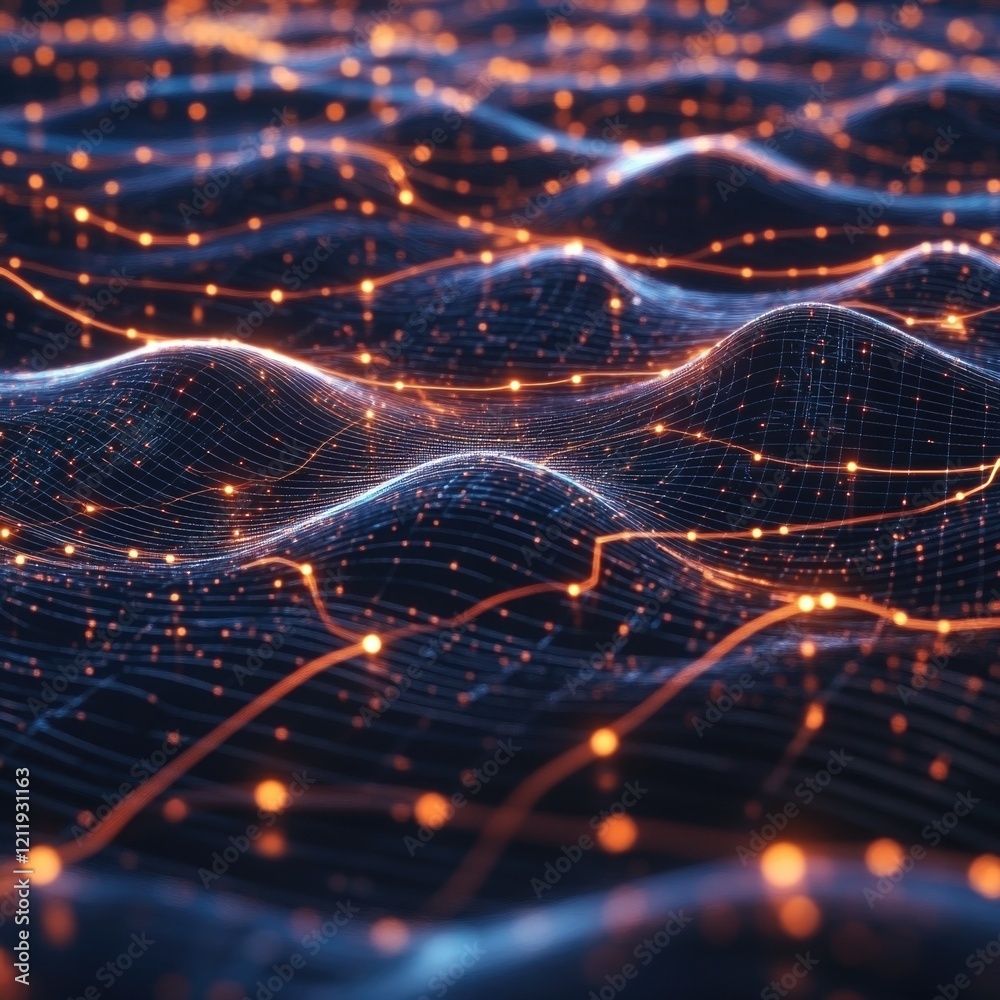 A computer-generated image of a wave of light A computer-generated image of a wave of light