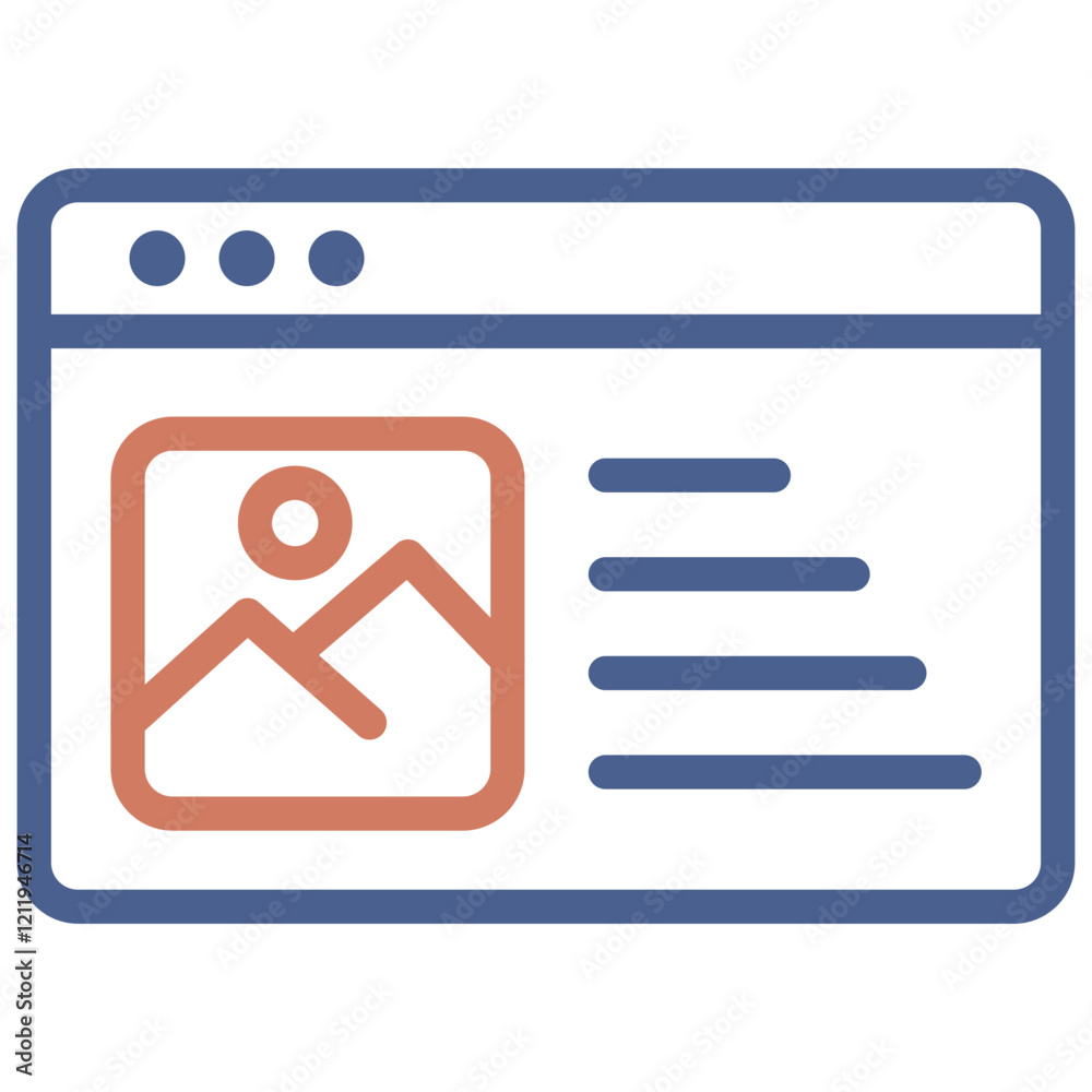 Blogging Icon Element For Design Blogging Icon Element For Design