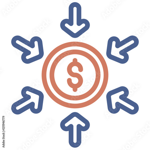 Crowdfunding Icon Element For Design
