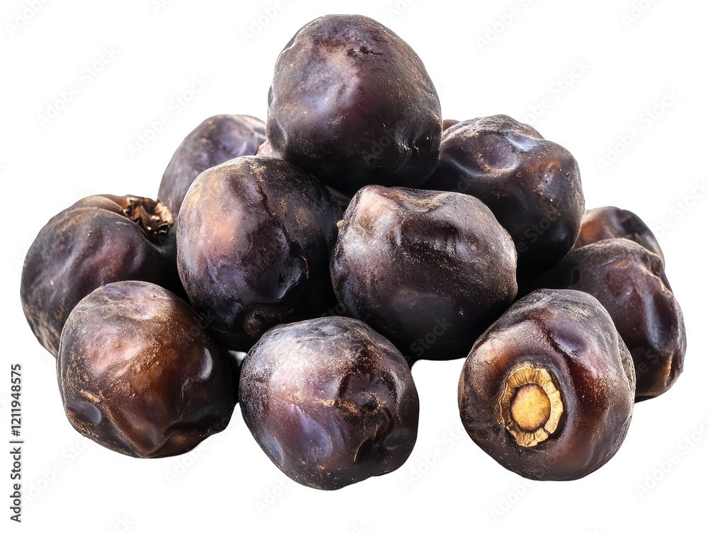 Fototapeta premium Isolated Pile of Dark Dates