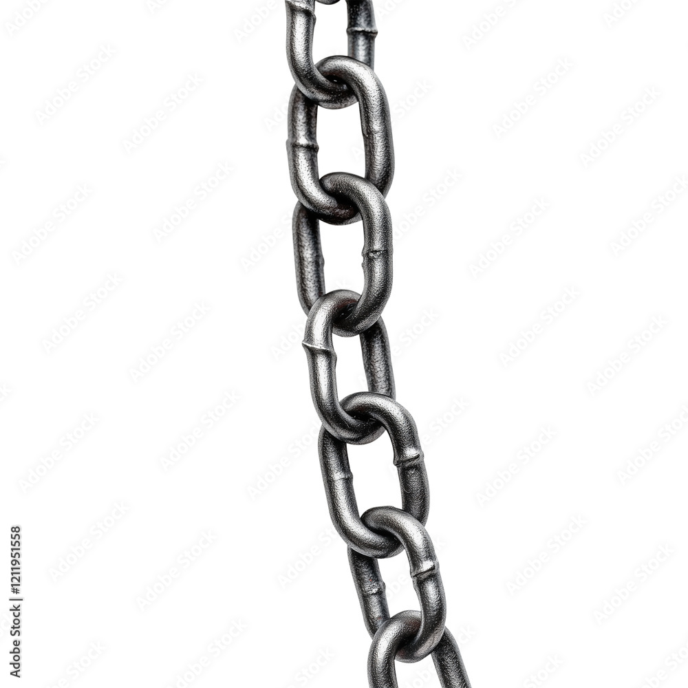 Metal Chain Isolated on Transparent Background Metal Chain Isolated on Transparent Background