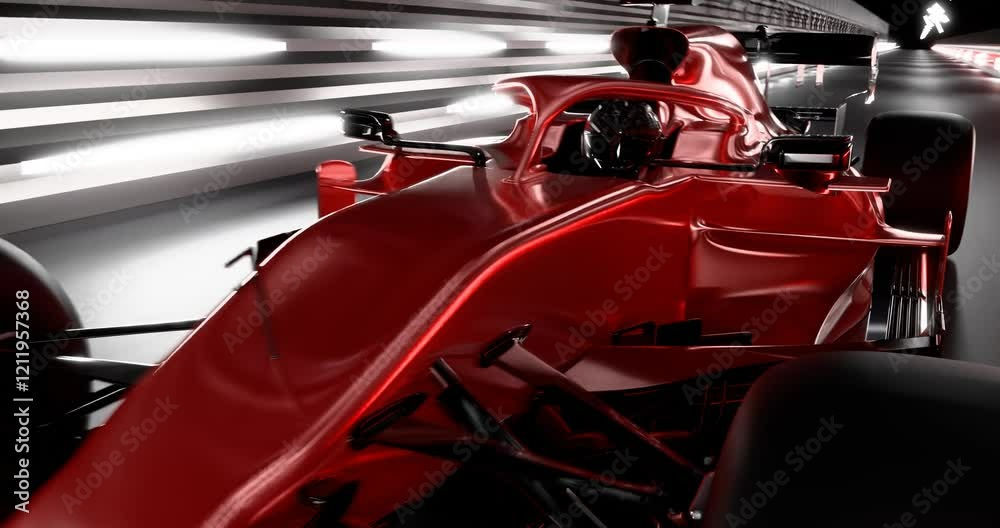 Red race car 