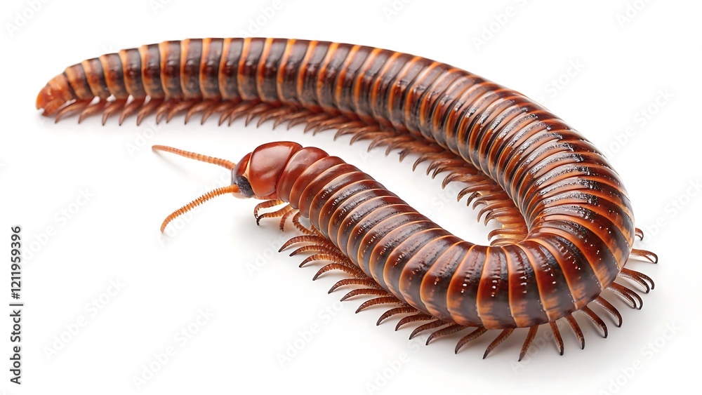 worm isolated on white