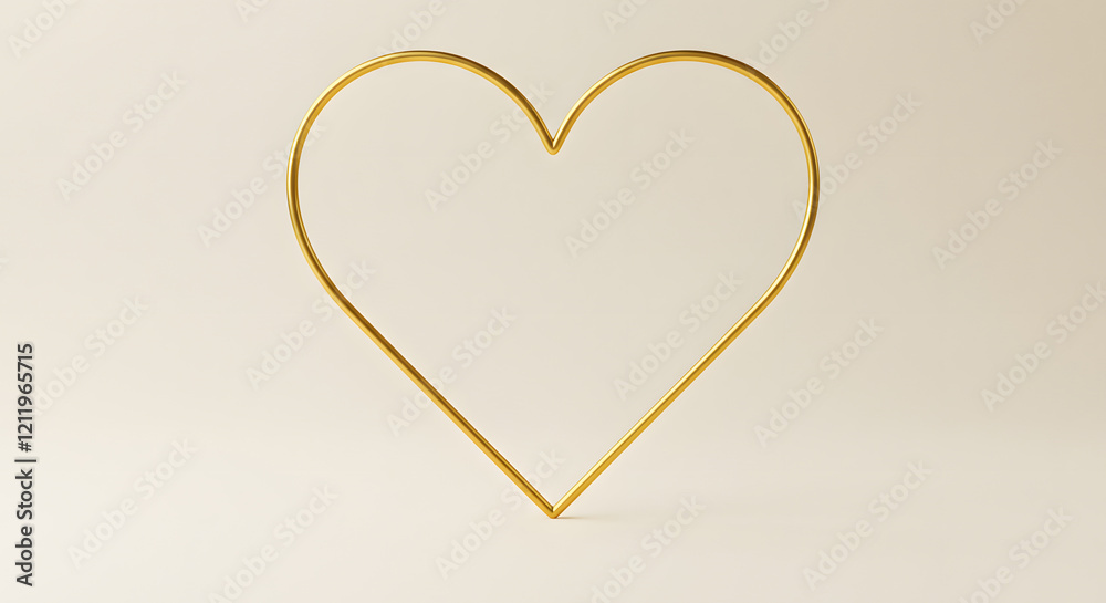 A simple gold heart design. A simple gold heart design.