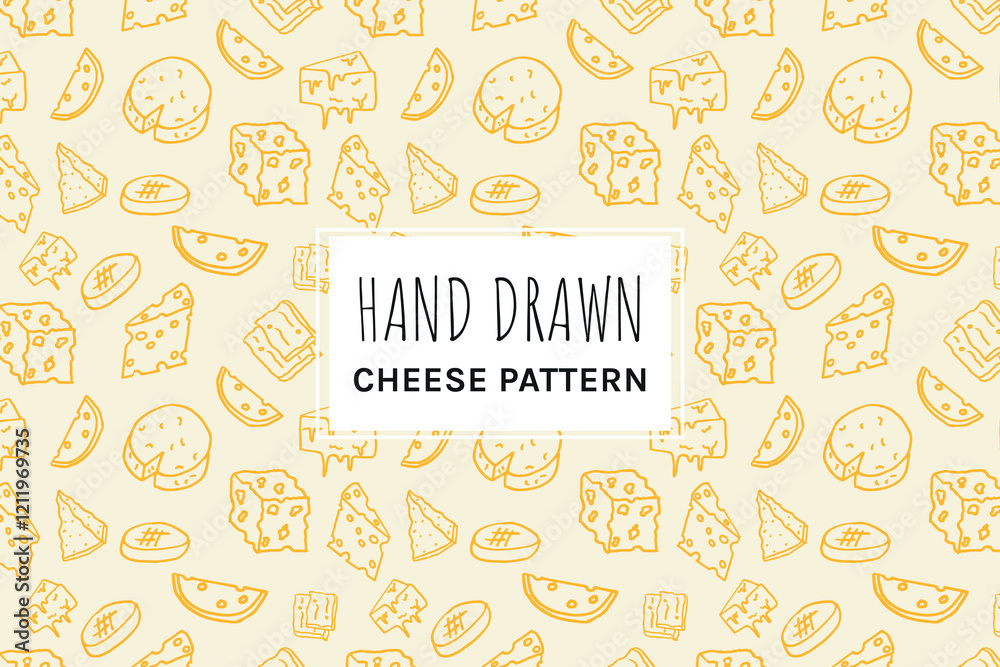 Cheese Food Seamless Pattern | Food icons Vector Design Cheese Food Seamless Pattern | Food icons Vector Design