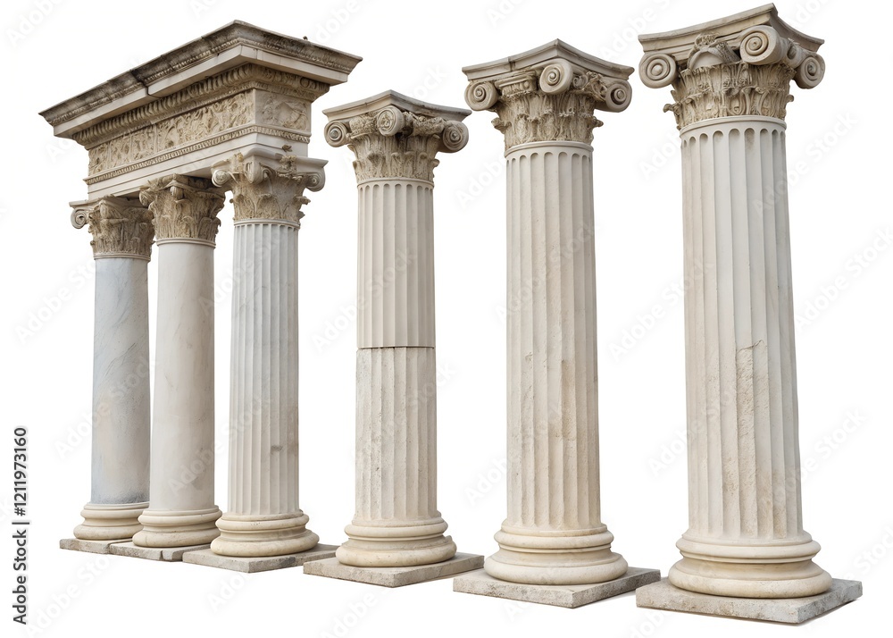 Obraz premium Classic antique marble columns