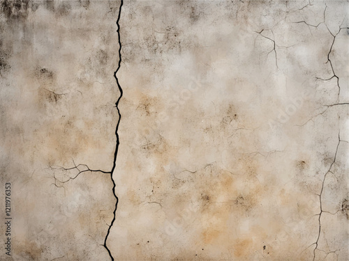 Cracks in a old wall. Wall texture. Crack Texture. Old weathered wall. Cracked background. Cracks vintage concrete wall texture. 