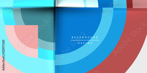 Target circle geometric abstract shapes. Vector Illustration For Wallpaper, Banner, Background, Card, Book Illustration, landing page