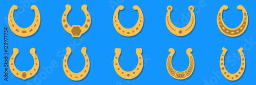 Horseshoe icon .Luck symbol.Lucky Horseshoe . Pictogram Lucky Horseshoe.Vector
