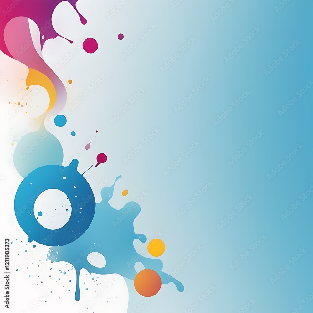 Obraz premium Abstract modern dynamic colors Minimalist background. Grainy background style for Banner Wallpaper or phonix Theme. Ai Generated