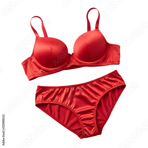 Wallpaper Mural Red panty set lingerie womens underwear isolated on white background Torontodigital.ca
