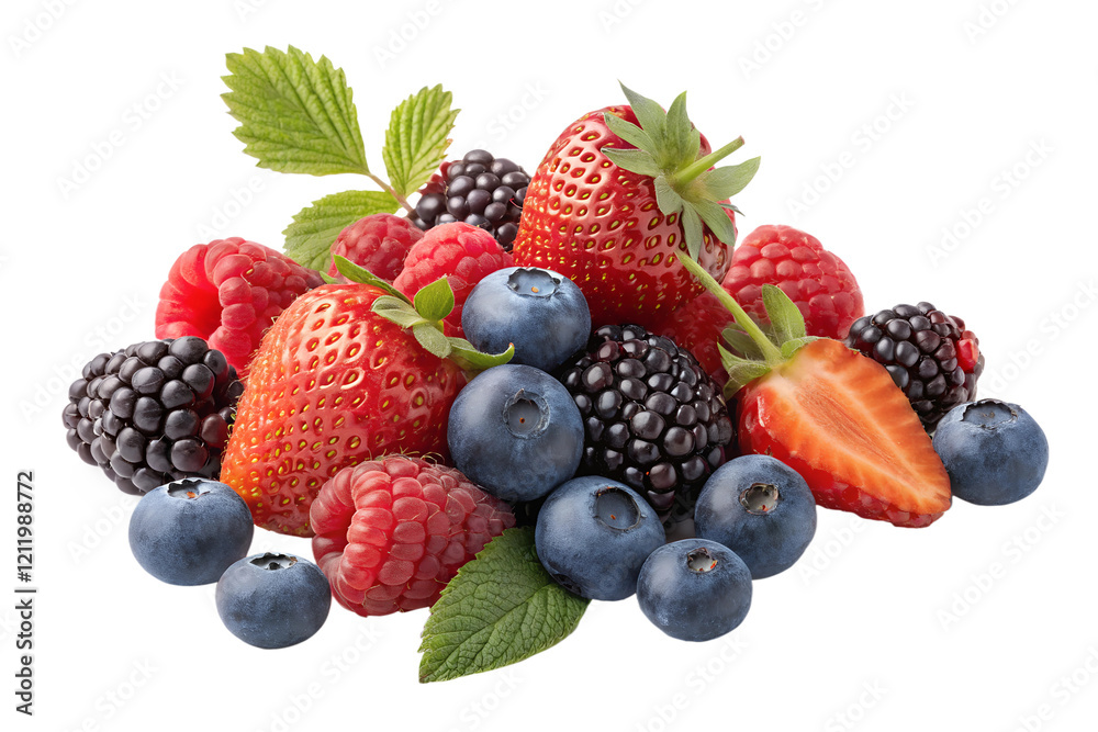 rozen mixed berries isolated on transparent or white background, png rozen mixed berries isolated on transparent or white background, png