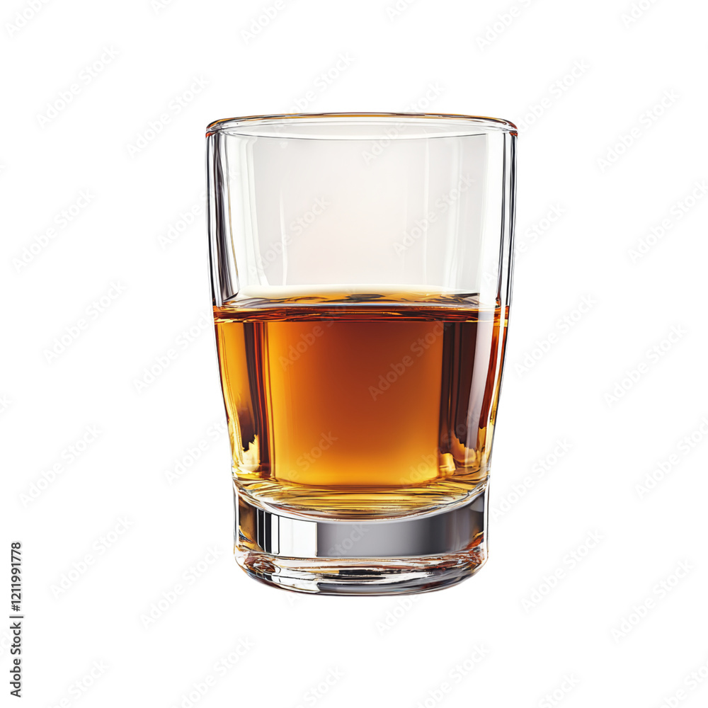 Elegant Glass of Whiskey on a Clean Surface Isolated on transparent background Elegant Glass of Whiskey on a Clean Surface Isolated on transparent background