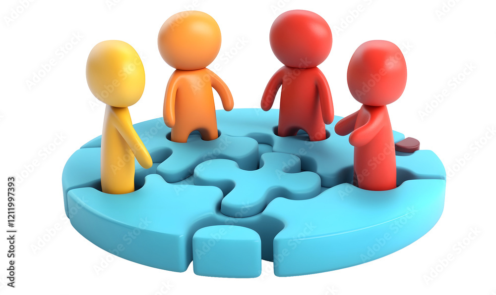 Teamwork puzzle collaboration global solution Teamwork puzzle collaboration global solution