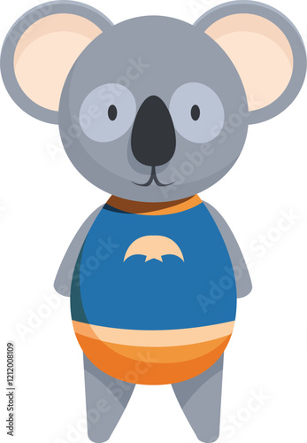 Adorable koala bear wearing a superhero costume, inspiring children with imaginative play and wildlife appreciation photo