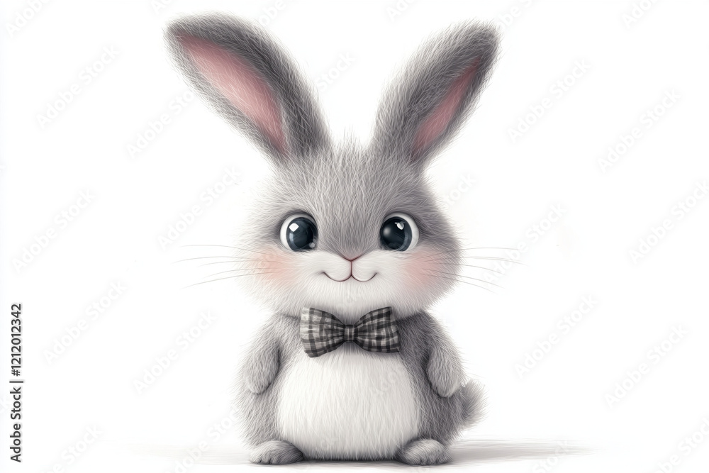 white rabbit isolated on white white rabbit isolated on white