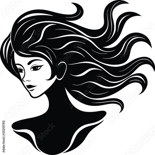 International Happy Women's Day Flat Silhouette Vector Illustration - Empowering Designs