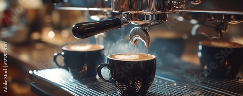 Photograph of a modern coffee machine 
