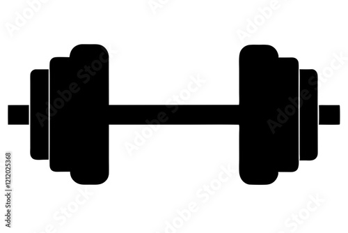 dumbbell isolated on white