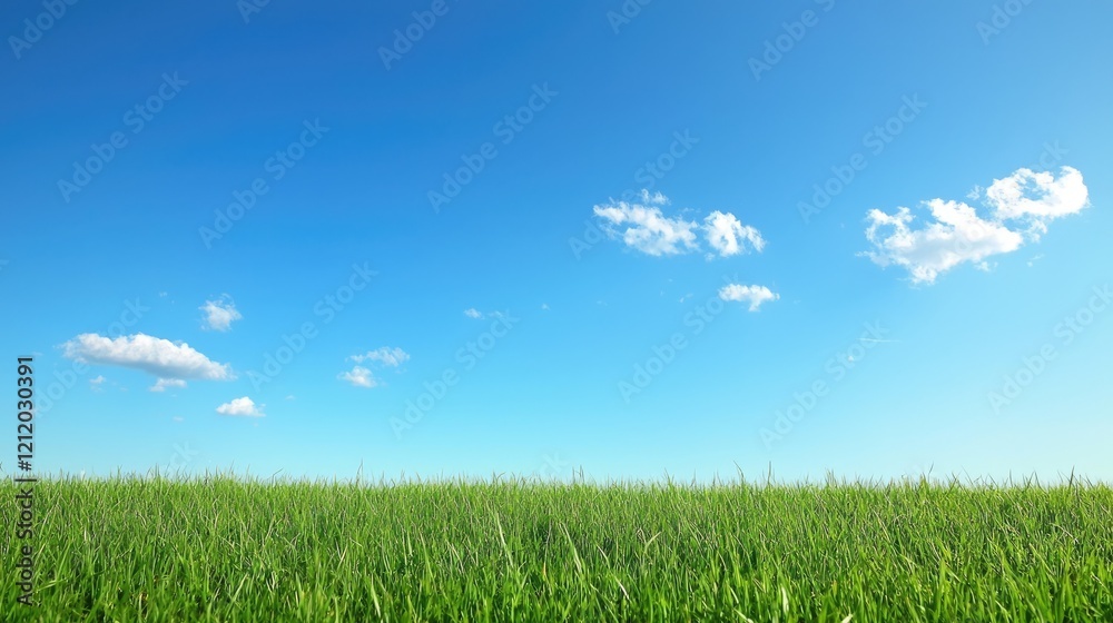 Obraz premium A serene scene of a natural landscape with a clear blue sky, symbolizing the beauty of environmental justice