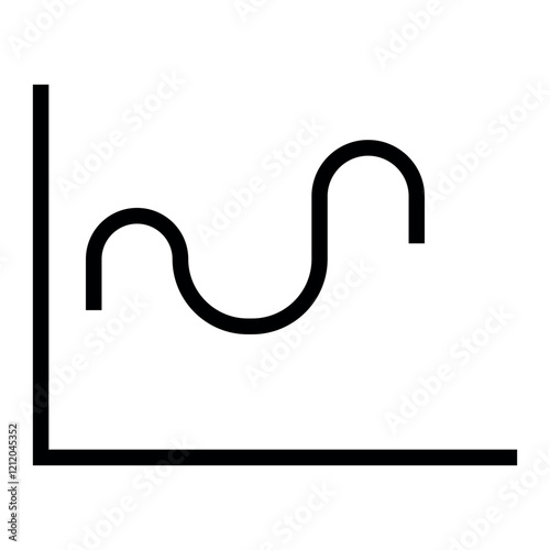 Curve vector icon