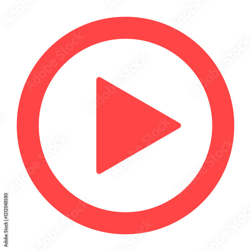 Red play button Free Download Red play button - GFXLoad