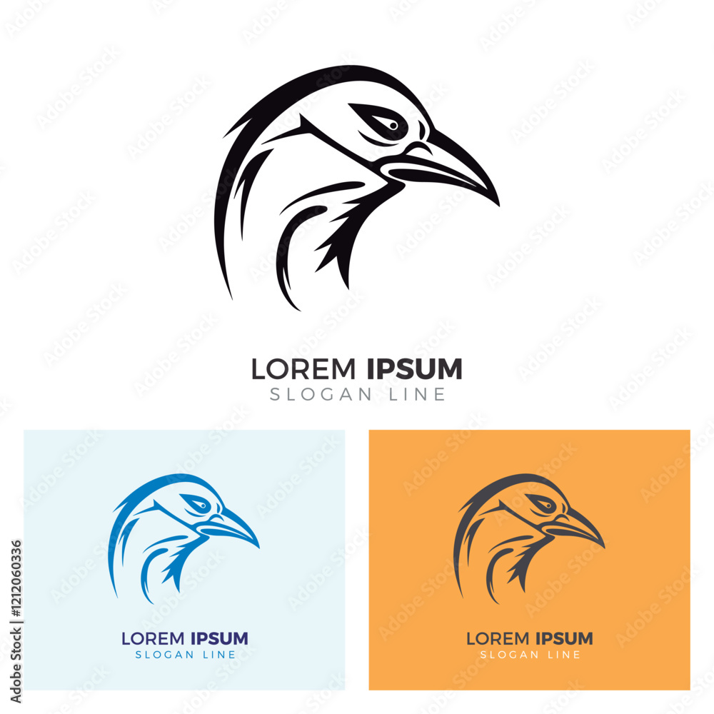 Obraz premium Parrot Simple Logo Design.
