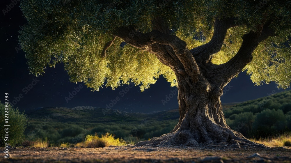 Fototapeta premium Ancient Tree Roots In A Forest 