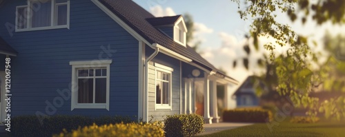 stylized image of a house close up, Generative AI