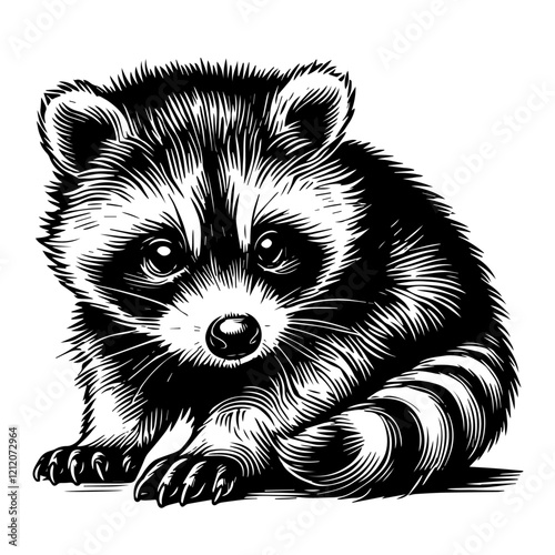 a baby racoon
