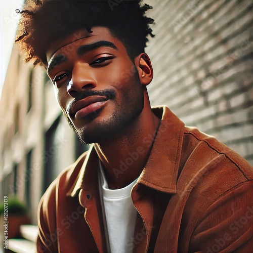Man listening intently nodding slightly with a faint smirk of co