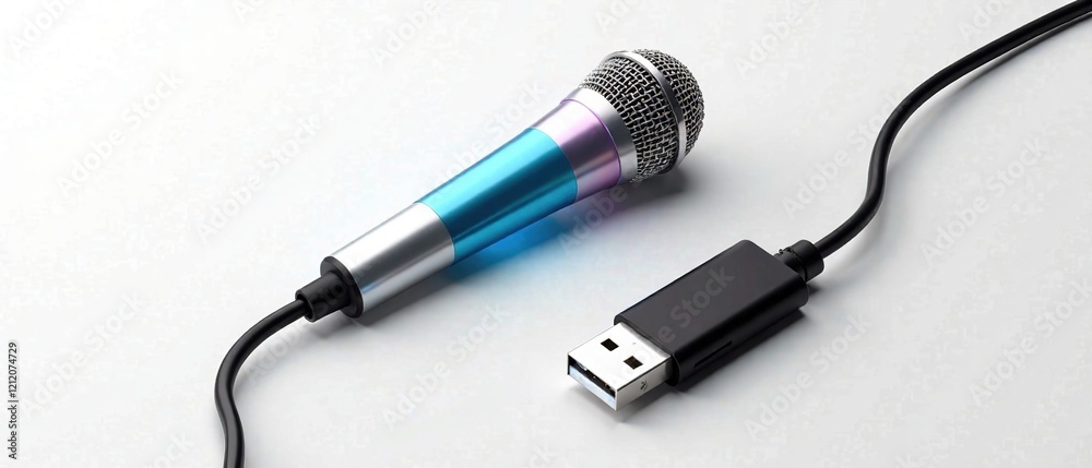 Modern USB Microphone - Minimalist Design Showcase Modern USB Microphone - Minimalist Design Showcase