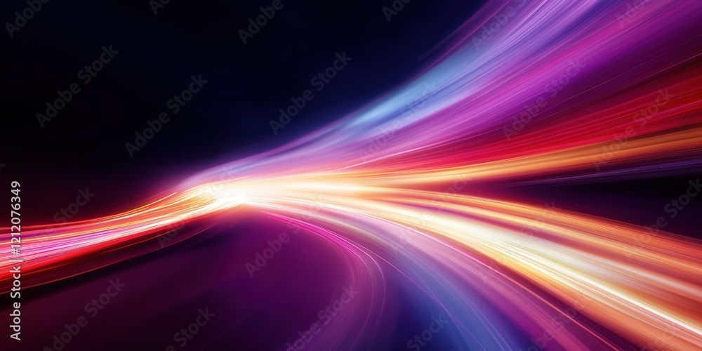 Vivid Abstract Light Trails in Motion Vivid Abstract Light Trails in Motion