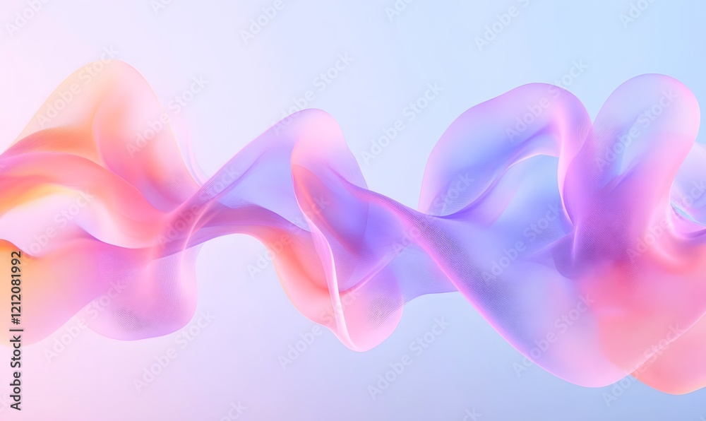Pastel fabric flowing, soft background, design element Pastel fabric flowing, soft background, design element